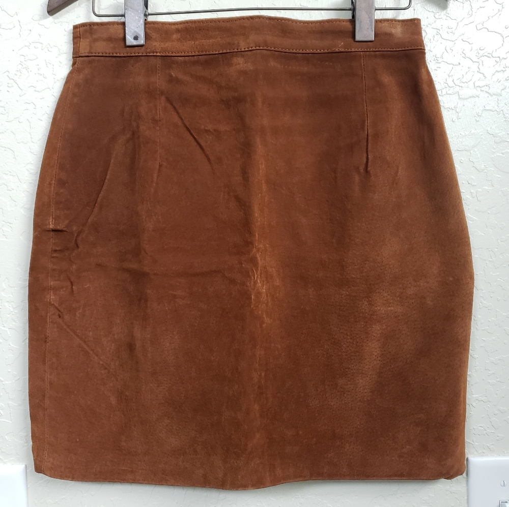 Vintage leather skirt